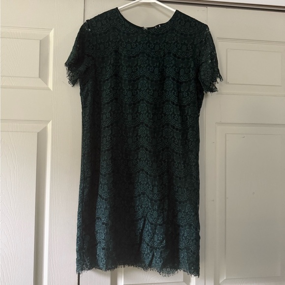 Lulus Dresses & Skirts - Dark Green Lace Mini Dress